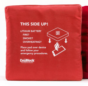 12"x12" PED-Pad Fire Suppression Pillow